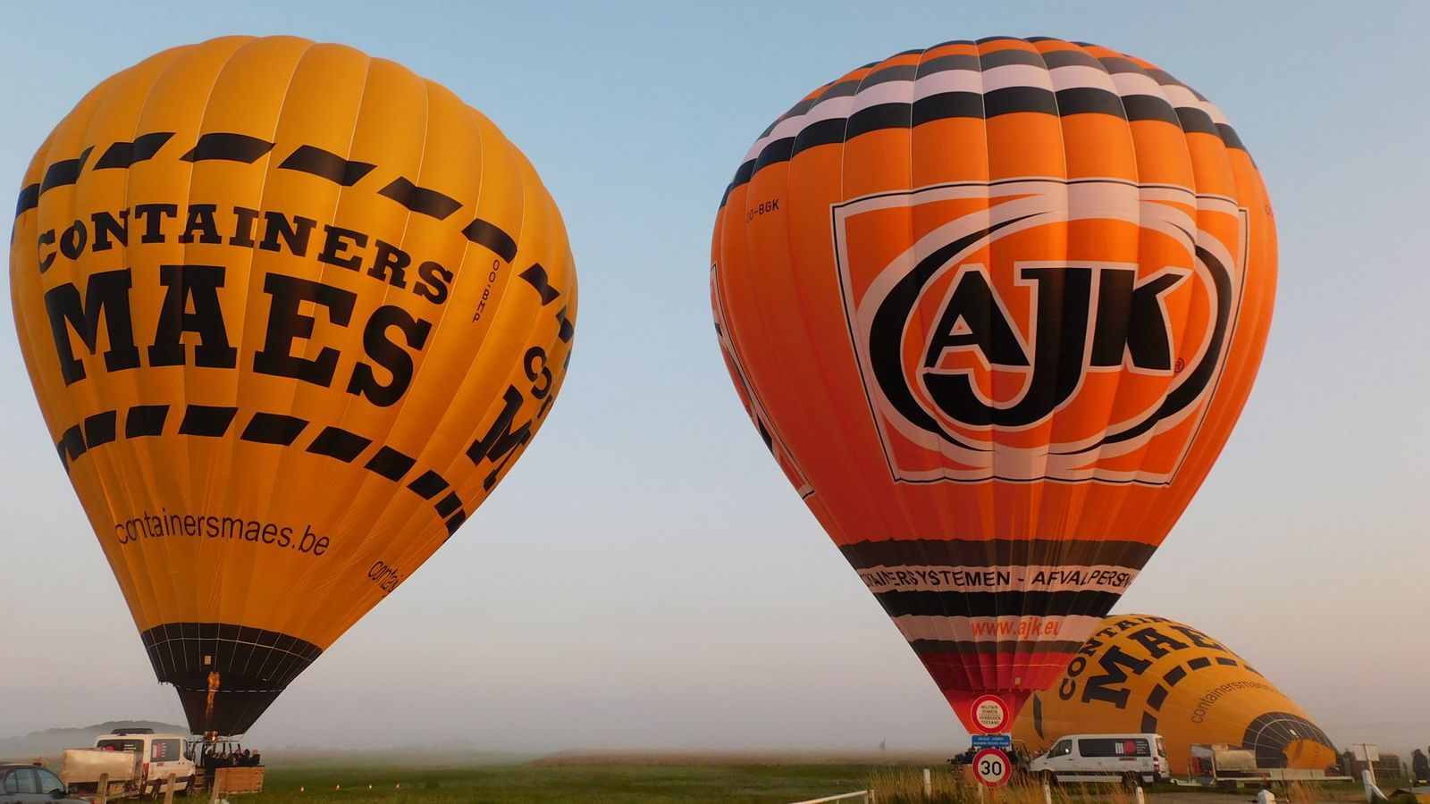 Ballonvaren boven Lommel